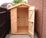 7' x 5' Apex Shed, Doors at both ends with Security Locks